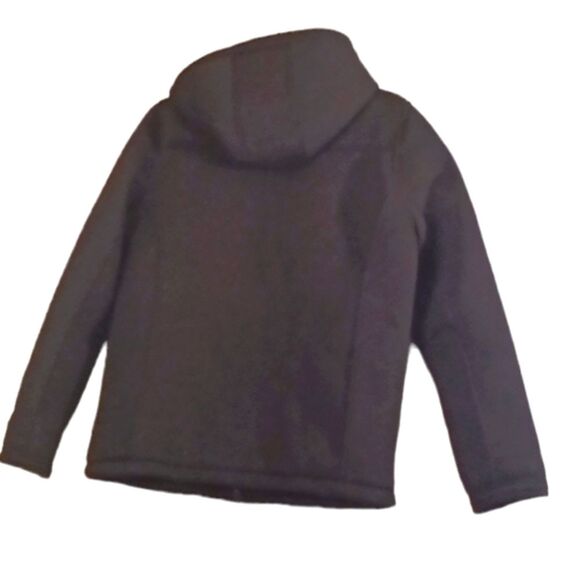 Urban Republic Black Soft Neoprene Shell Hooded Cargo Utility Jacket sz 16/18 - Picture 2 of 8